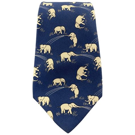 hermes ties buy|Hermes elephant tie.